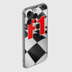 Чехол для iPhone 15 Pro Max силиконовый с защитой камеры Формула 1 - фото 2