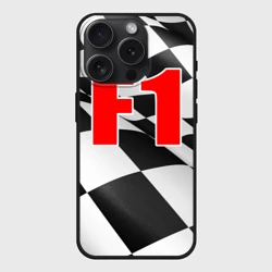Чехол силиконовый для Apple iPhone 15 Pro матовый Формула 1