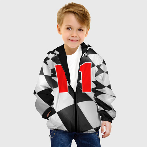 Детская куртка 3D Формула 1, цвет черный - фото 3