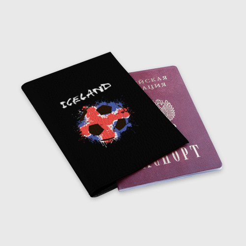 Обложка для паспорта матовая кожа Исландия - фото 3