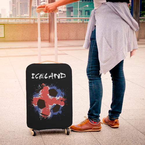 Чехол для чемодана 3D Исландия, цвет 3D печать - фото 4