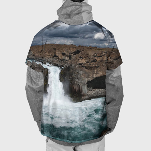 Накидка на куртку 3D Исландия. Водопад, цвет 3D печать - фото 2