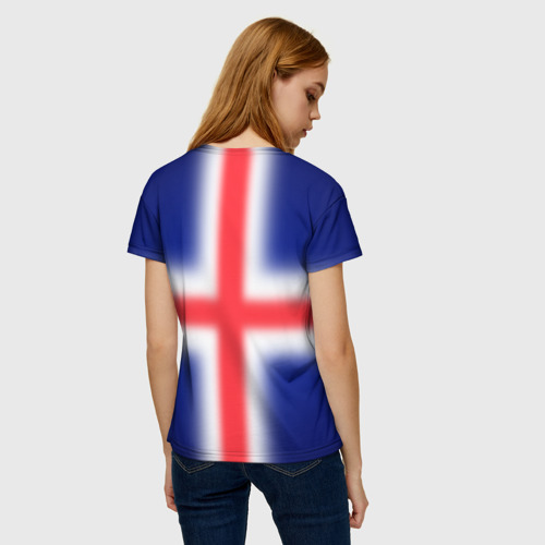 Женская футболка 3D Исландия, цвет 3D печать - фото 4