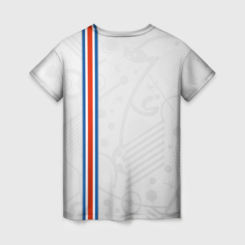 Женская футболка 3D Форма сборной Исландии по футболу, цвет 3D печать - фото 2