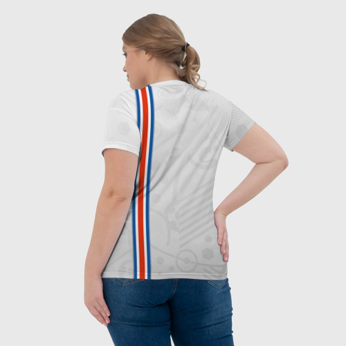 Женская футболка 3D Форма сборной Исландии по футболу, цвет 3D печать - фото 7