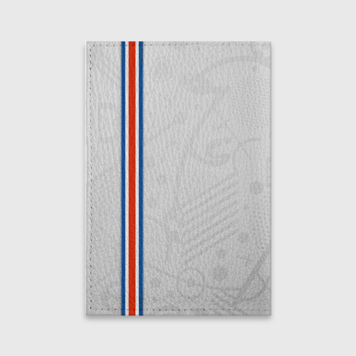 Обложка для паспорта матовая кожа Форма сборной Исландии по футболу, цвет красный - фото 2