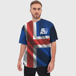 Мужская футболка oversize 3D Исландия - фото 2