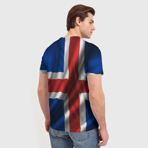 Мужская футболка 3D Исландия, цвет 3D печать - фото 4