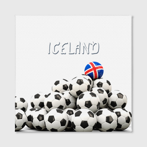 Холст квадратный Исландия, цвет 3D печать - фото 2