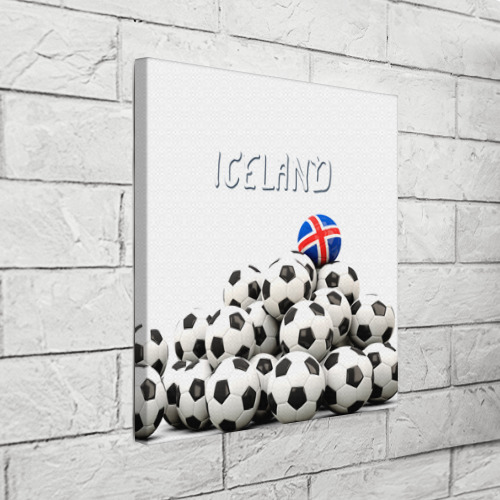 Холст квадратный Исландия, цвет 3D печать - фото 3