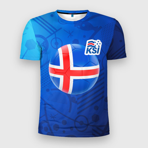 Мужская футболка 3D Slim Исландия, цвет 3D печать