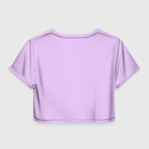 Женская футболка Crop-top 3D Bride team 3, цвет 3D печать - фото 2