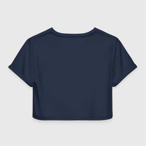 Женская футболка Crop-top 3D Краснознамен черноморский флот, цвет 3D печать - фото 2