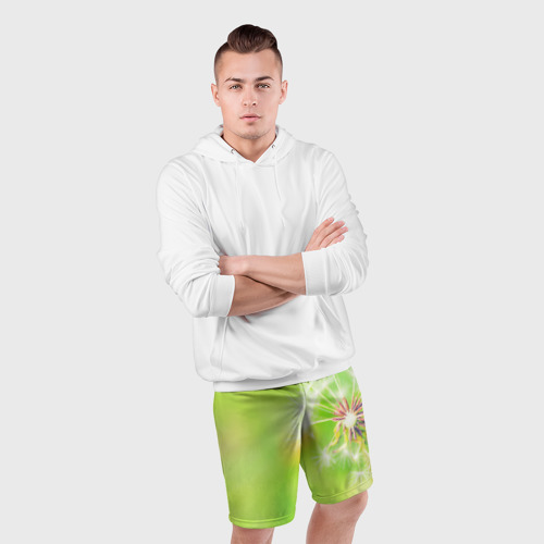 Мужские шорты спортивные Одуванчик, цвет 3D печать - фото 5