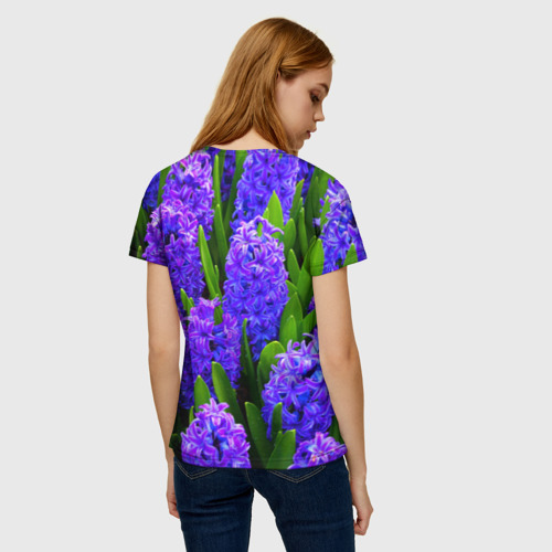 Женская футболка 3D Цветы, цвет 3D печать - фото 4