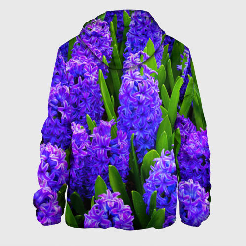 Мужская куртка 3D с принтом Цветы, вид сзади #1