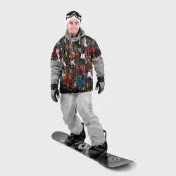 Накидка на куртку 3D Электрогитары