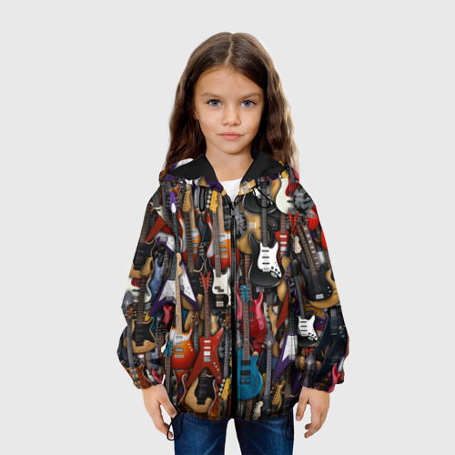 Детская куртка 3D Электрогитары, цвет черный - фото 4