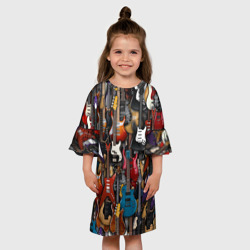 Детское платье 3D Электрогитары - фото 2
