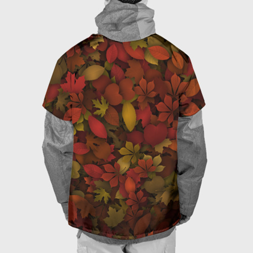 Накидка на куртку 3D Осенние листья, цвет 3D печать - фото 2