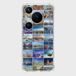 Чехол для Huawei Pura 70 Pro Страны мира 9х9