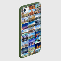 Чехол для iPhone 5/5S матовый Страны мира 9х9 - фото 2