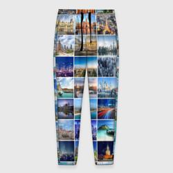 Мужские брюки 3D Страны мира 9х9