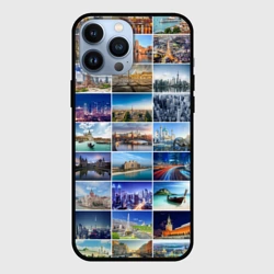 Чехол для iPhone 13 Pro Max Страны мира 9х9