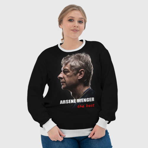 Женский свитшот 3D Arsene Wenger (Arsenal), цвет 3D печать - фото 6