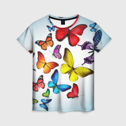 Женская футболка 3D Butterflies