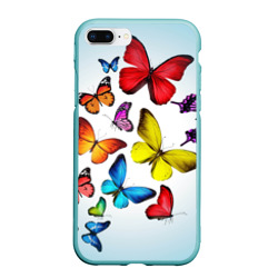 Чехол для iPhone 7Plus/8 Plus матовый Butterflies