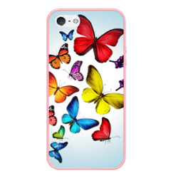 Чехол для iPhone 5/5S матовый Butterflies