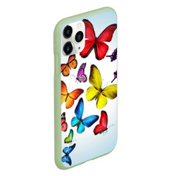 Чехол для iPhone 11 Pro матовый Butterflies - фото 2