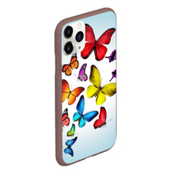 Чехол для iPhone 11 Pro Max матовый Butterflies - фото 2