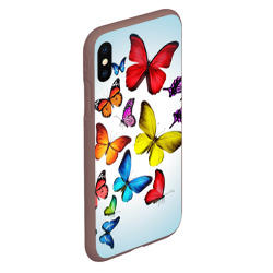 Чехол для iPhone XS Max матовый Butterflies - фото 2