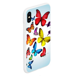 Чехол для iPhone XS Max матовый Butterflies - фото 2