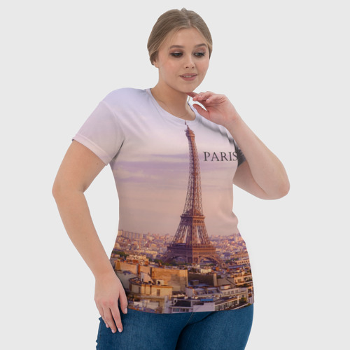 Женская футболка 3D Париж, цвет 3D печать - фото 6