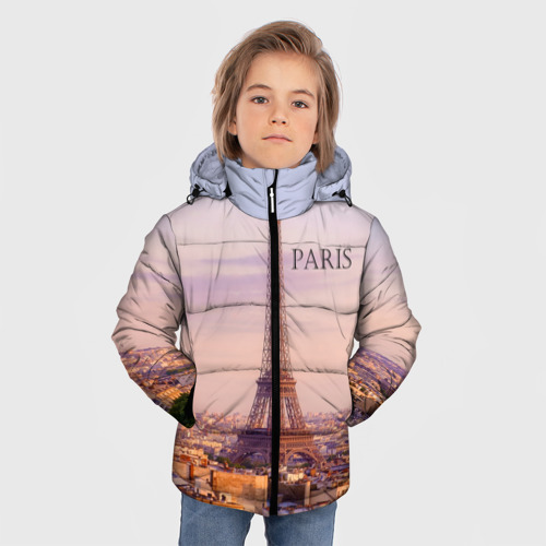 Зимняя куртка для мальчиков 3D Париж, цвет черный - фото 3