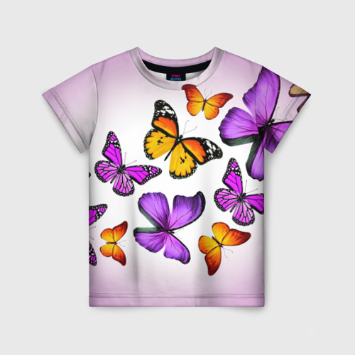 Детская футболка 3D Butterflies, цвет 3D печать