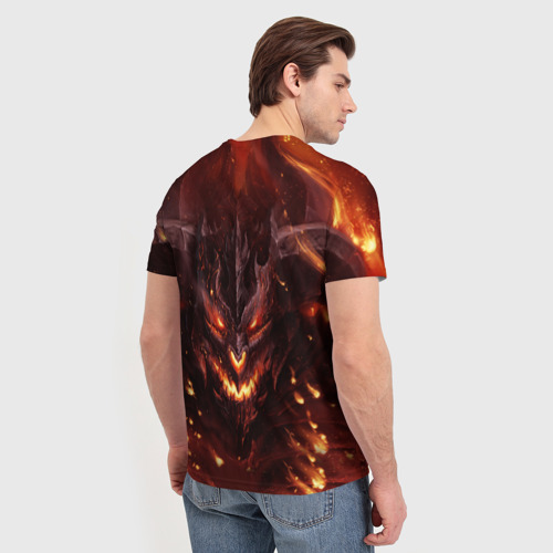 Мужская футболка 3D Дьявол, цвет 3D печать - фото 4