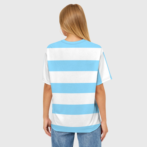 Женская футболка oversize 3D Якорь, цвет 3D печать - фото 4