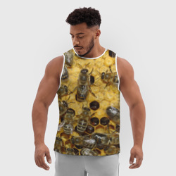 Мужская спортивная майка 3D Пчела - фото 2