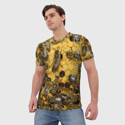 Мужская футболка 3D Пчела - фото 2