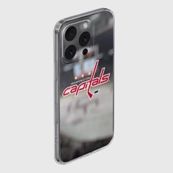 Чехол для iPhone 16 Pro Max силиконовый с защитой камеры Washington Capitals - фото 2