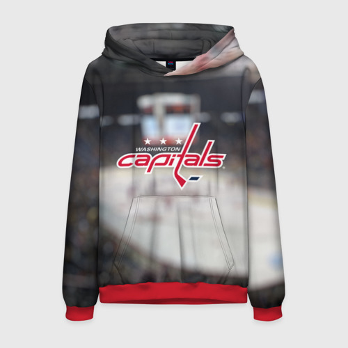 Мужская толстовка 3D Washington Capitals, цвет красный