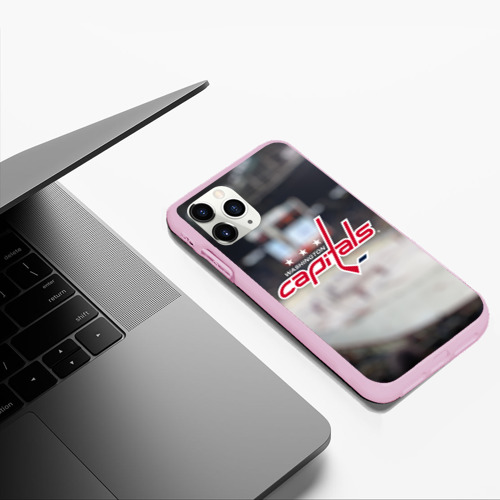 Чехол для iPhone 11 Pro Max матовый Washington Capitals, цвет розовый - фото 5