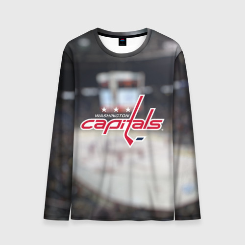 Мужской лонгслив 3D Washington Capitals