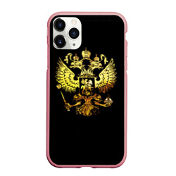 Чехол для iPhone 11 Pro Max матовый Герб России Art
