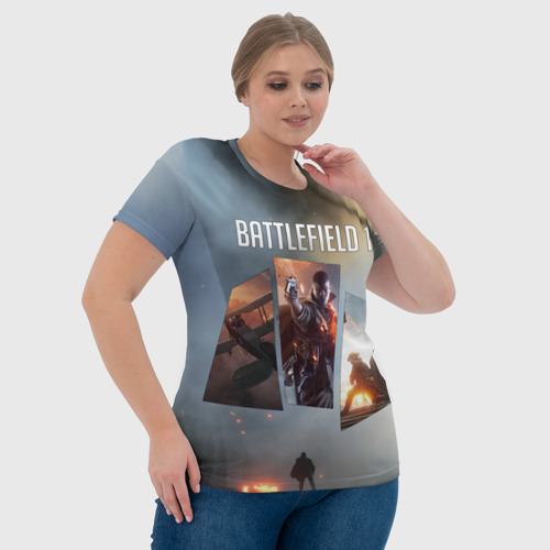 Женская футболка 3D Battlefield 1, цвет 3D печать - фото 6