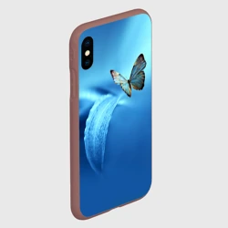 Чехол для iPhone XS Max матовый Бабочка 2 - фото 2